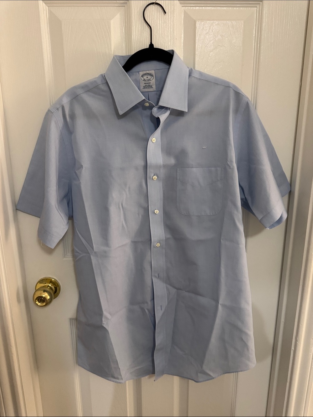 Brooks Brothers Light Blue Short Sleeve Dress Shirt